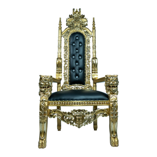 Lion Chair Gold & Black